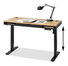 Masă PC Osto 120 (stejar + negru + negru)