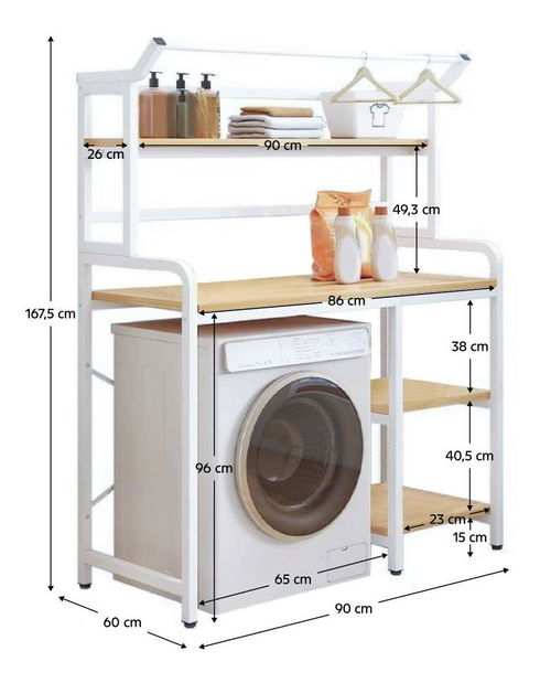 Regál Derby (natúr tölgy + fehér)