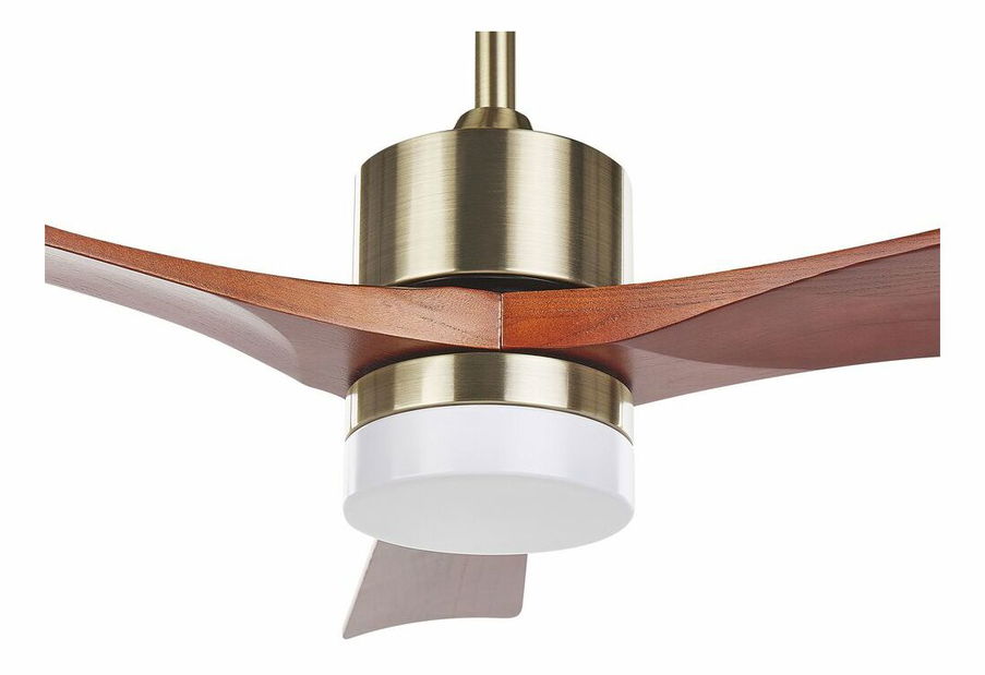 Stropný ventilátor so svetlom Angelica (mosadzná)
