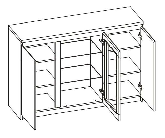 Vitrína Percy Typ 42 3D