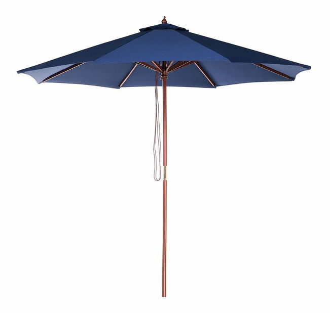 Umbrelă de grădină 270 cm TRATORIA II (lemn) (albastru marin)