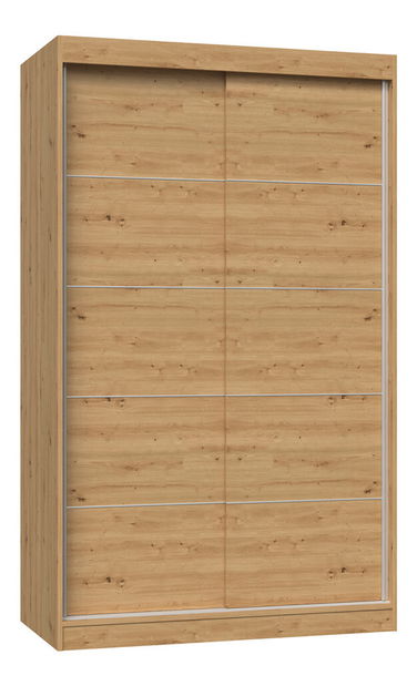 Tolólajtós ruhásszekrény Igatossa 120 B (artisan tölgy)
