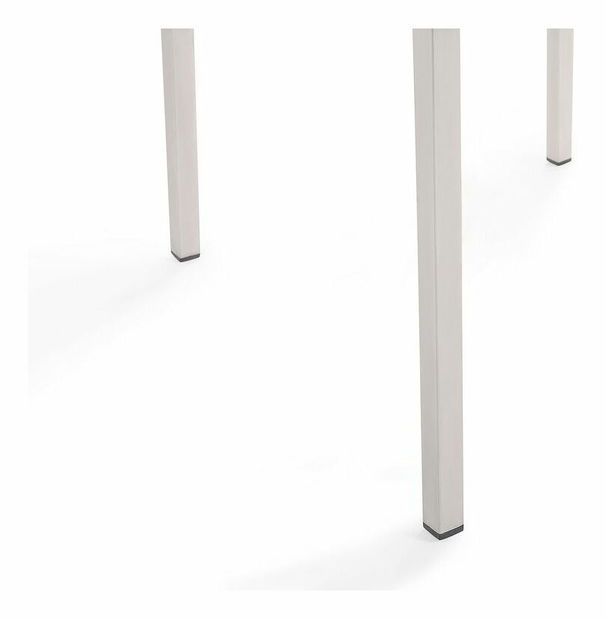 Set de masă pentru grădină Grosso (negru) (blat din sticlă 210x100 cm) (scaune din ratan)