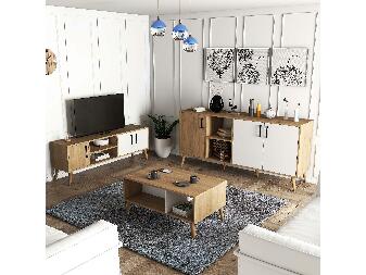 Mobilier living Sabrina (Stejar + Alb)