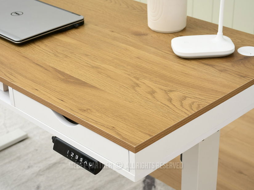 PC stolić Osto 140 (bijeli hrast + crna)