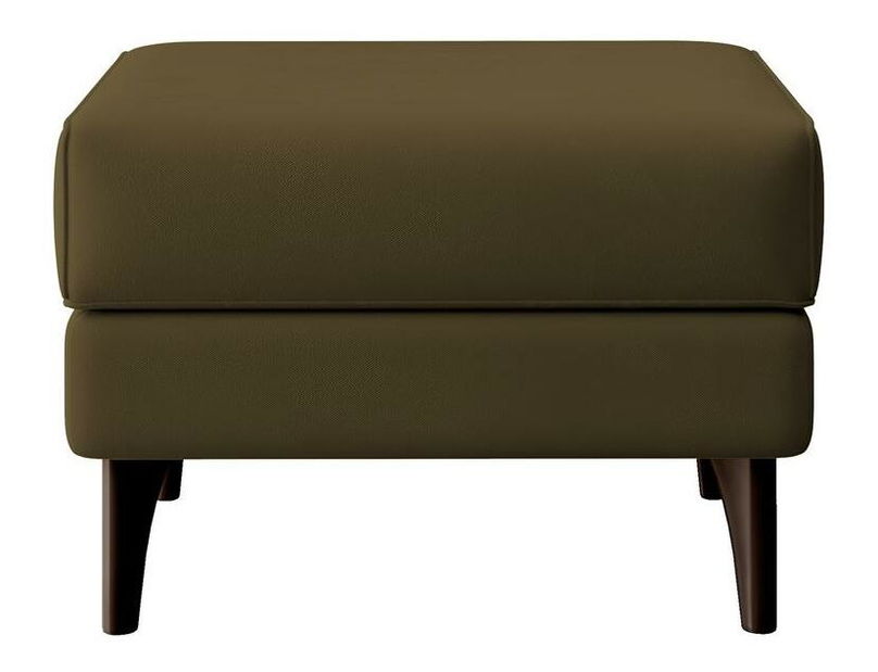 Fotelja s tabureom Calimero II (maslinasto zelena + wenge)