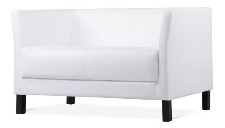Pohovka dvojsedačka Elidin (biela)