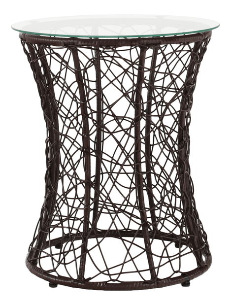 Príručný stolík Silmi (hnedá)