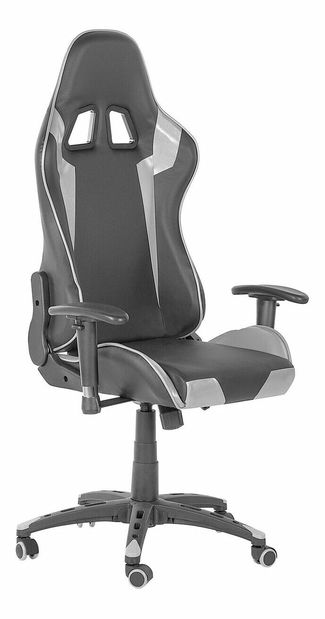 Kancelárska stolička Kite (čierna + strieborná)