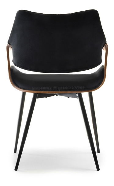 Stolica Rolf K (tamni orah + crna)