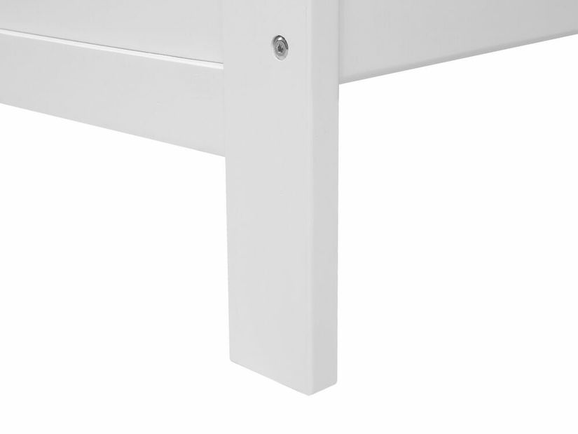 Manželská posteľ 160 cm MAYA (s roštom) (biela)