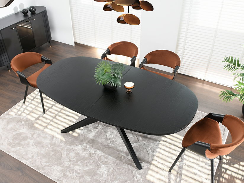 Masă sufragerie Santander (negru)