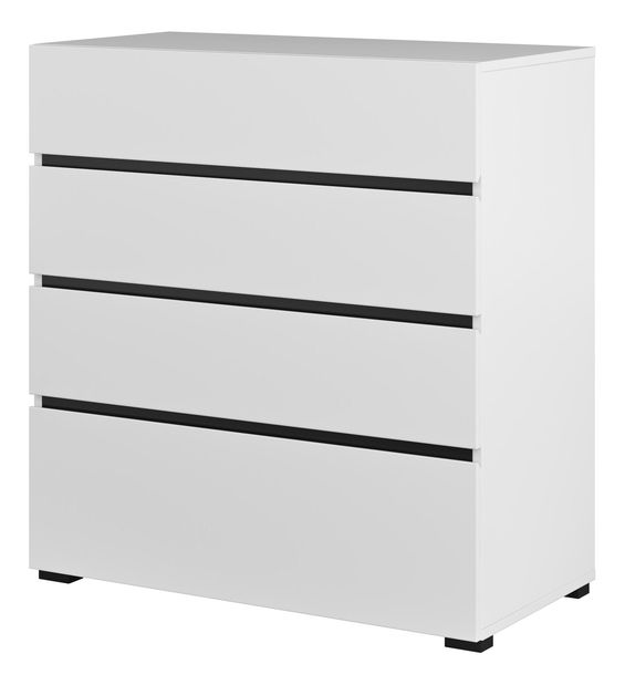 Komód Crossroad S28 (fehér + fekete)