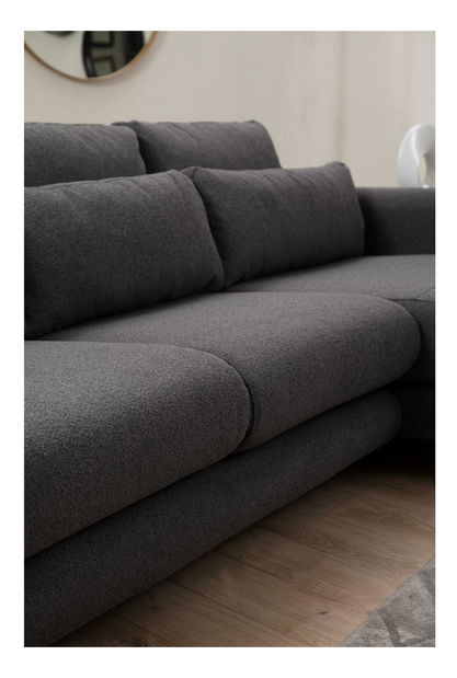 Colțar Lelysena (D) (gri + negru)