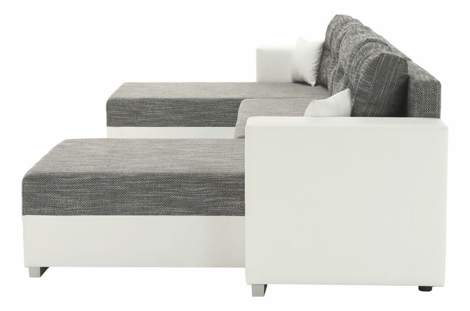 U alakú sarokkanapé Esa (fehér + szürke)