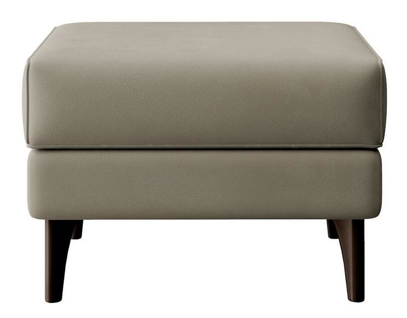 Fotel lábtartóval Calimero II (szürkés bézs + wenge)