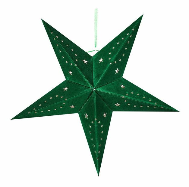 Set 2 ks závesných hviezd 45 cm Monti (zelená)