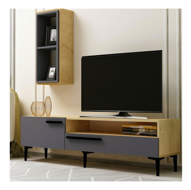 Mobilier living Sepada 2 (stejar + antracit) 