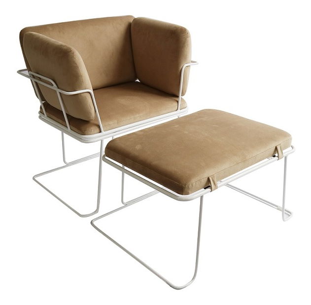 Relaxačné kreslo Alam (hnedá)