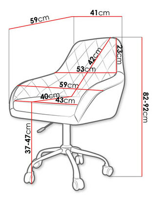 Irodai fotel Archie 1018 1 (szürke) 