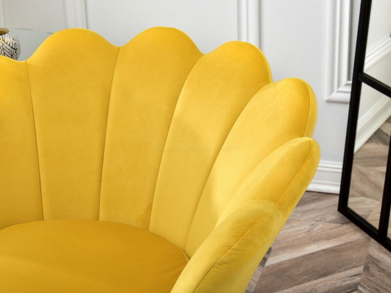 Fotel Lasair (sárga + króm)