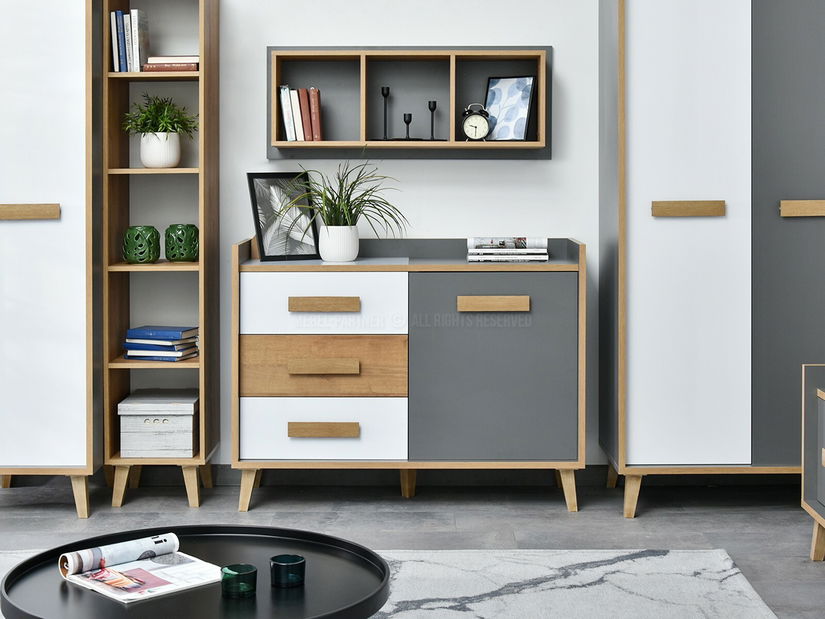 Mobilier living Semivacias 05 (alb)