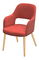 Kreslo Junio R (červená + buk)