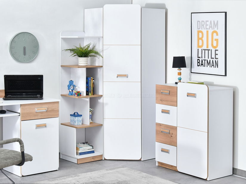 Mobilier cameră studenți Clerigo 03 (alb)