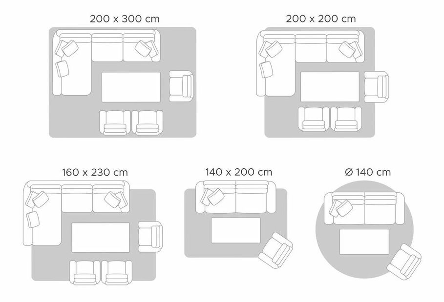 Covor 160x200 cm SAROVA (maro)