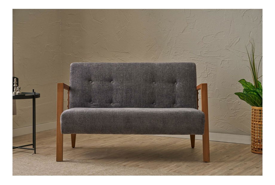 Canapea două locuri Kramer (Gri)