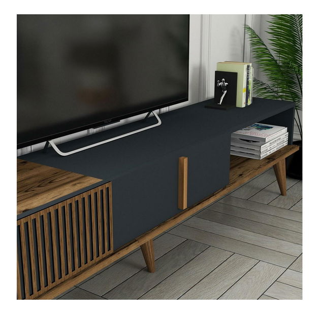 TV asztal/szekrény Tepeve (dió + antracit)