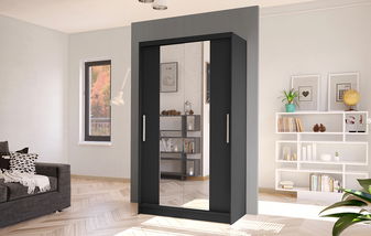 Dulap de haine Coletta II (negru)