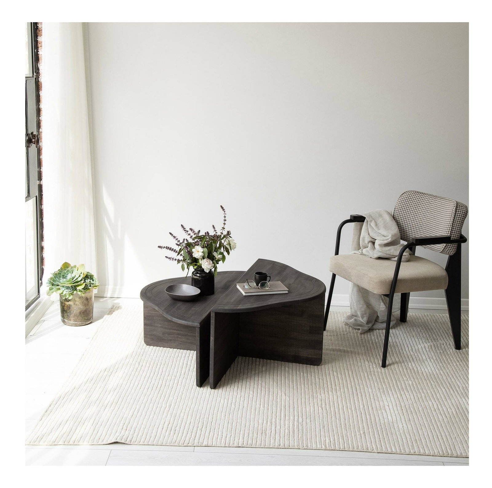 Konferenčný stolík Altopia (antracit)