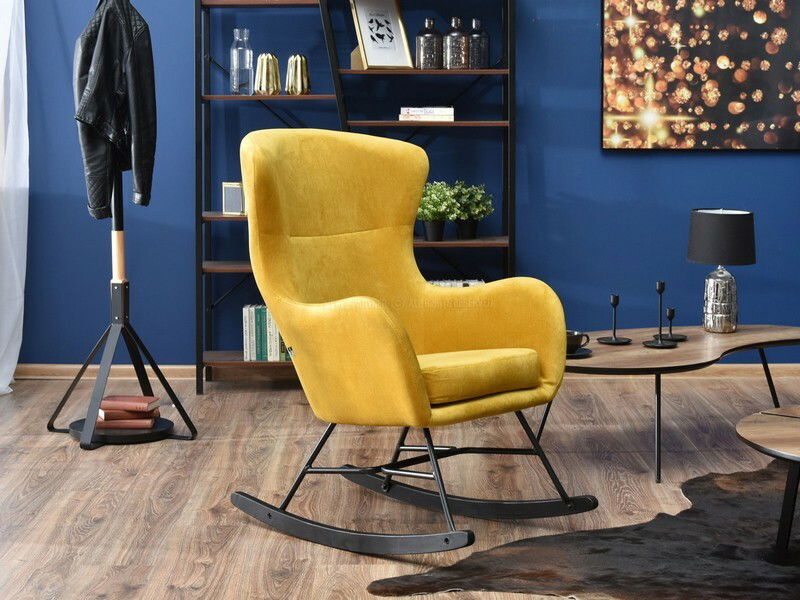 Fotelja Nesia (žuta + crna)