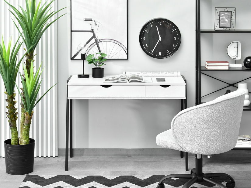 Masă PC Land (alb + negru)