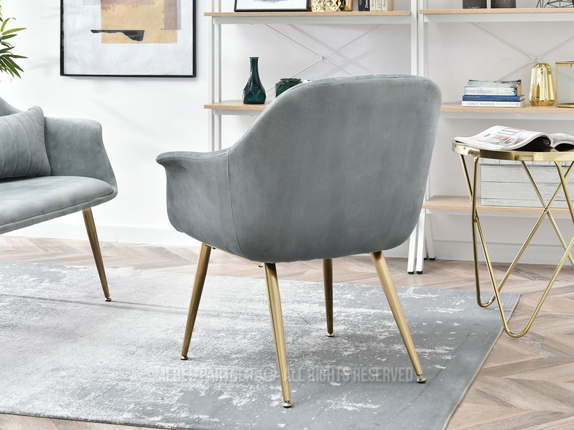 Fotel Osmol F (szürke + fekete)