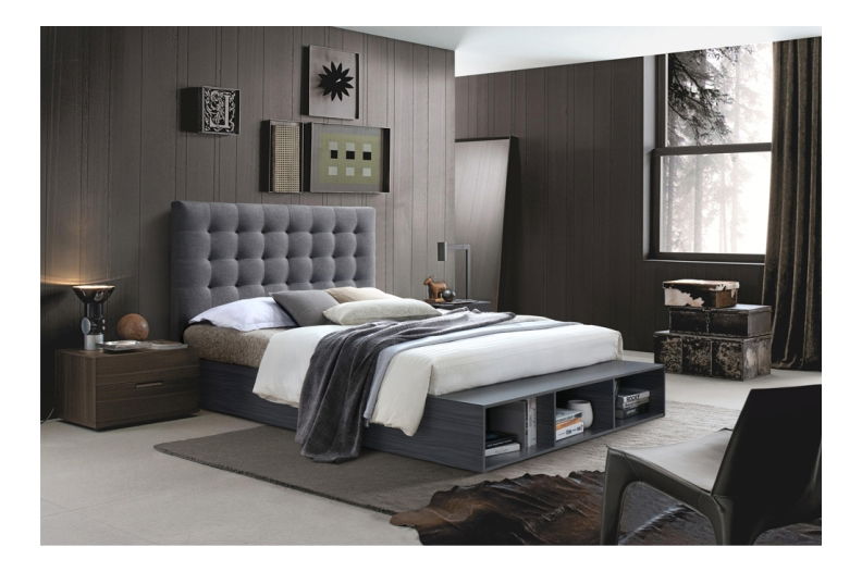 Pat matrimonial 160 cm Terka (cu somieră și spațiu de depozitare)