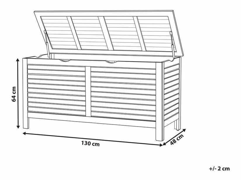 Úložný box Revelio (tmavé drevo) 