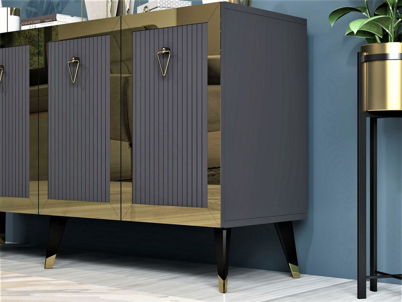 Dulap Vopula (antracit + auriu) *lichidare de stoc