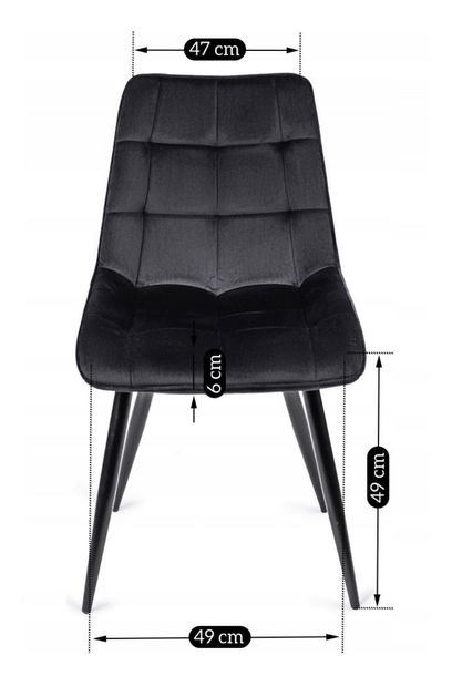 Blagovaonska stolica Rango (crna) 