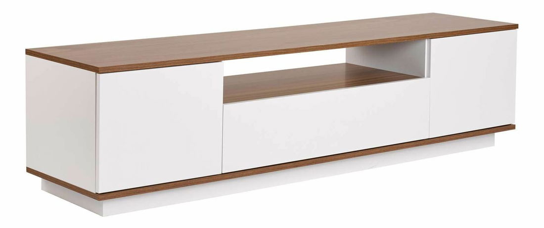 TV skrinka Verat (biela + orech)