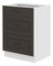 Alsó konyhaszekrény Sheila 60 D 3S BB (fehér + grafit)