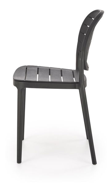Scaun de grădină Karter (negru)