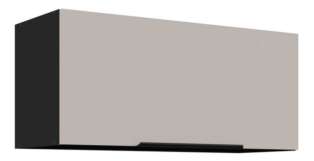 Horná kuchynská skrinka Aaron 80 GU-36 1F (čierna matná + kašmír)