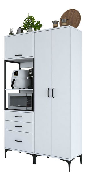 Dulap cu rafturi Jenaretta 142 (alb)