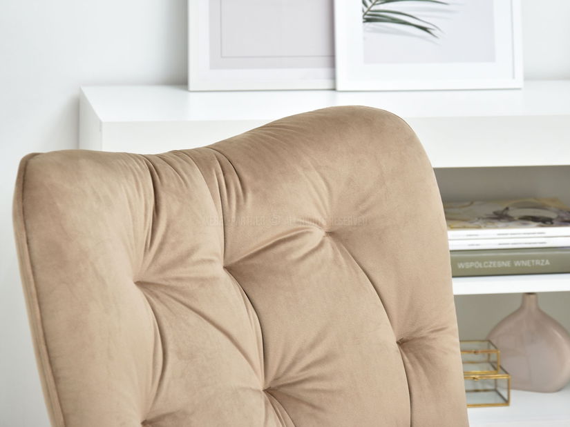 Fotoliu Meryl (bej + auriu)