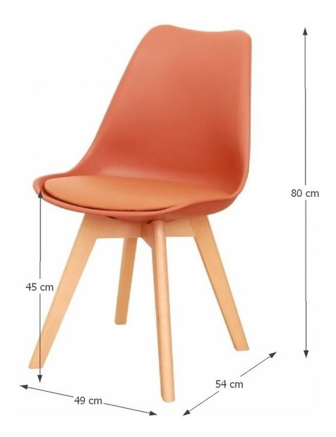 Jedálenská stolička Mellor new (koňaková)