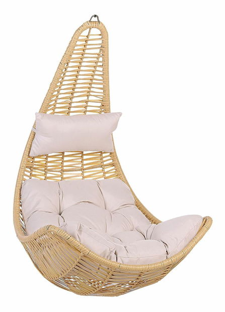 Felakasztható hintafotel ATRIO II (polirattan) (bézs)