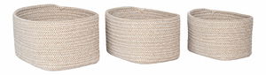 Set 3 ks košíkov Cerelina (béžová)