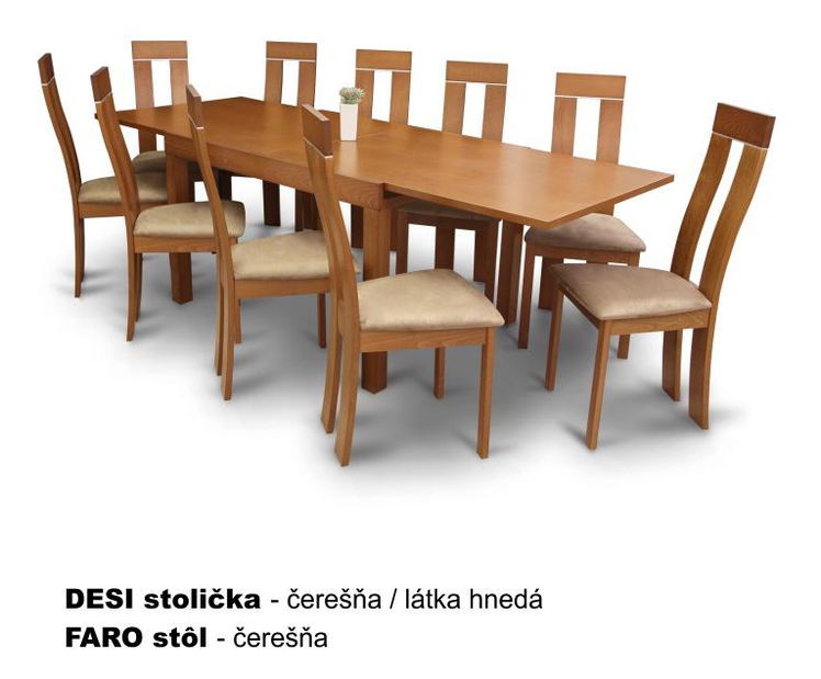 Blagovaonski stol Tanah (trešnja) (za 4 do 10 osoba) 